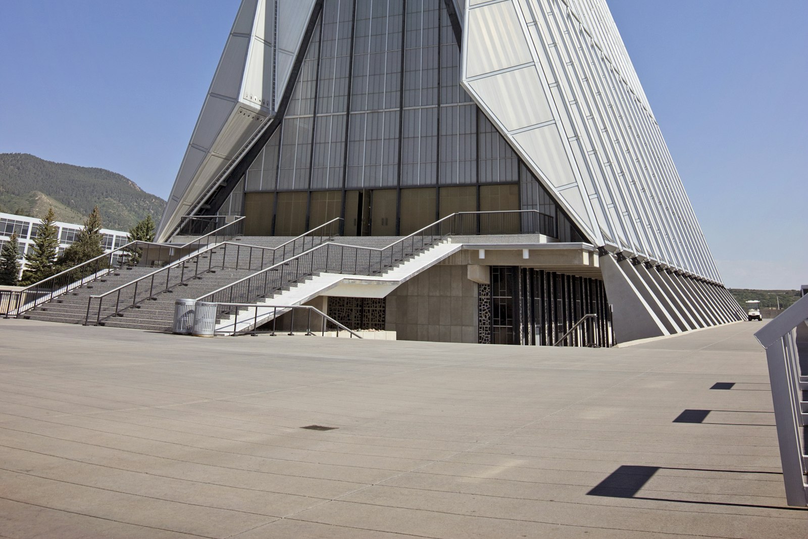 The Cadet Chapel at the U.S. Air Force Academy, north of Briargate